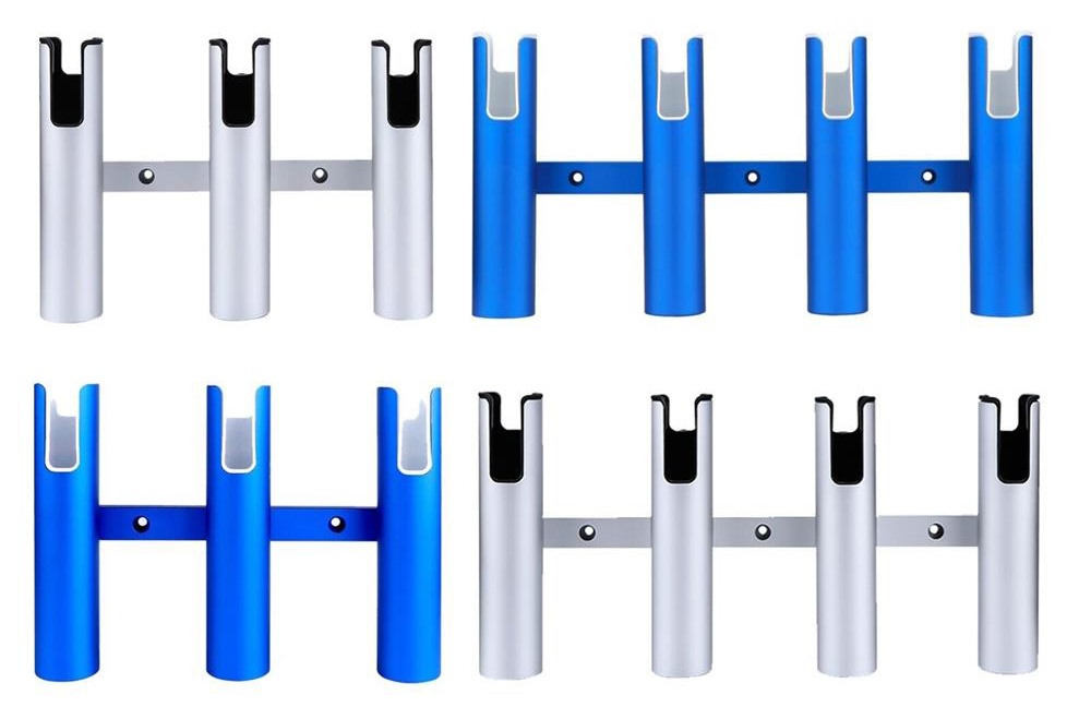 Portacanne per tubi marini a 4 tubi in lega di alluminio superiore