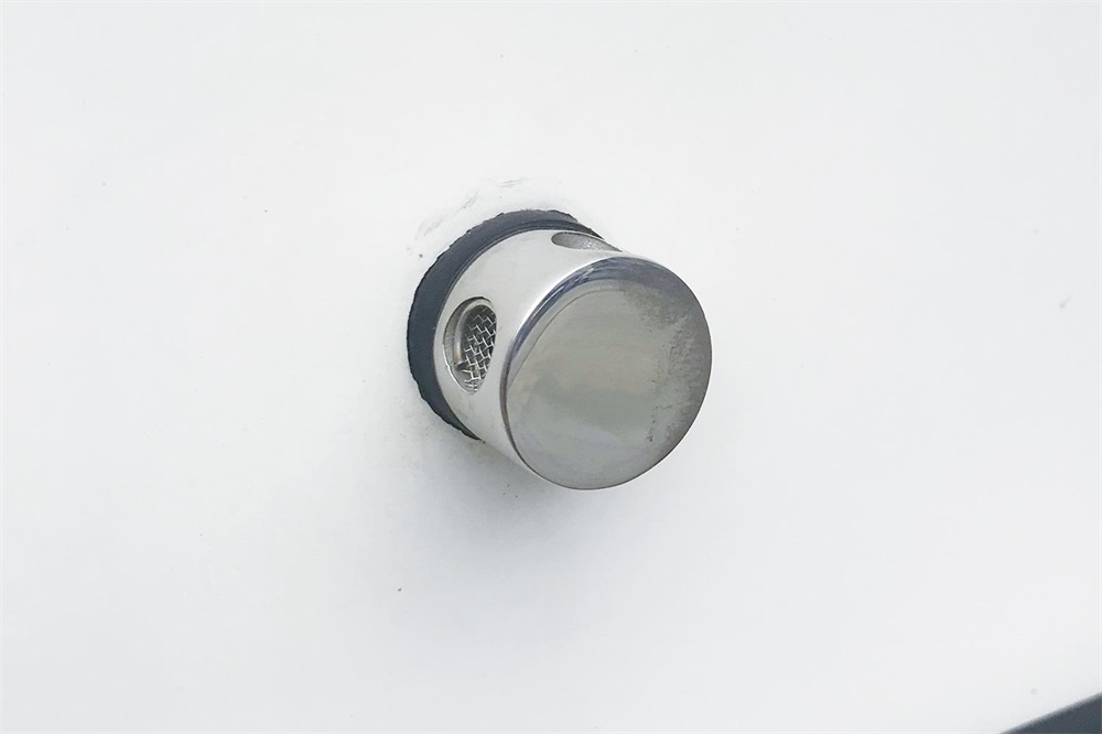 Sfiato del serbatoio a 90 gradi in acciaio inossidabile 316