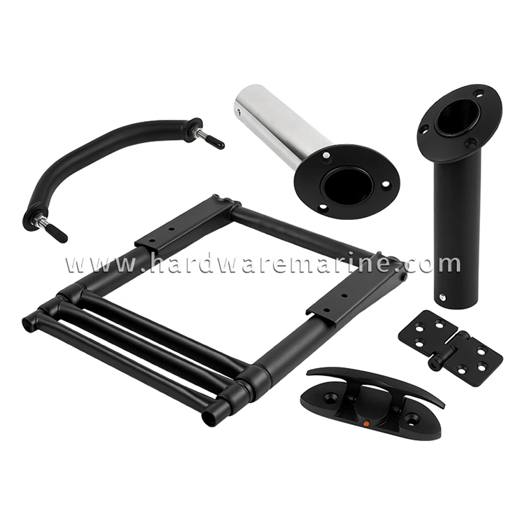 Parti hardware marine nere opache resistenti allo sbiadimento in acciaio inossidabile 316